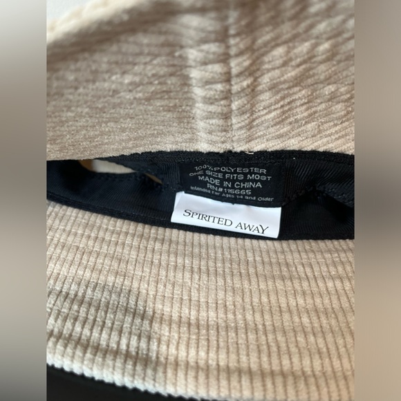 Studio Ghibli Spirited Away Soot Sprite Corduroy Bucket Hat - Picture 6 of 7